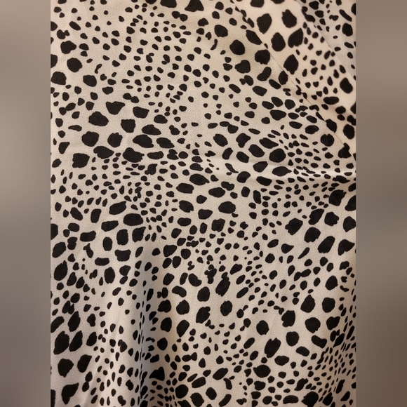 Vince camuto dot black and white long sleeve xl size top A3 - Picture 9 of 10